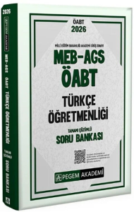 ​Pegem Yayınları 2026 MEB AGS ÖABT Türkçe Öğretmenliği Tamamı Çözümlü Soru Bankası