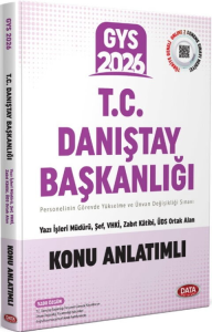 Data Yayınları 2026 T.C. Danıştay Başkanlığı GYS Konu Anlatımlı