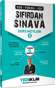 Yediiklim Yayınları YDS YÖKDİL YDT Sıfırdan Sınava Tamamı Videolu Ders Notları 2. Kitap