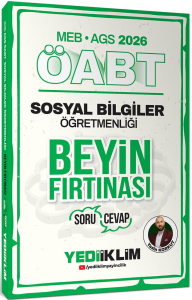 Yediiklim Yayınları 2026 MEB AGS ÖABT Sosyal Bilgiler Öğretmenliği Beyin Fırtınası Soru Cevap