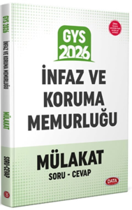 Data Yayınları 2026 İnfaz ve Koruma Memurluğu Mülakat Sınavına Hazırlık Kitabı