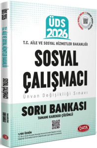 Data Yayınları 2026 T.C. Aile ve Sosyal Hizmetler Bakanlığı ÜDS Sosyal Çalışmacı Kadrosu Soru Bankası (Karekod Çözümlü)