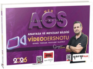 Yargı Yayınları 2026 MEB-AGS Anayasa ve Mevzuat Bilgisi Video Ders Notları