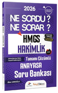 Dizgi Kitap Yayınları 2026 Hukuk Atölyesi HMGS Hakimlik Anayasa Ne Sordu Ne Sorar Soru Bankası Çözümlü