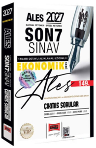 Yargı Yayınları 2027 ALES Sayısal-Sözel Yetenek Son 7 Sınav Çıkmış Sorular (Ekonomik Seri)