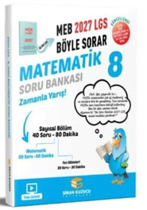 Sinan Kuzucu Yayınları 2027 8. Sınıf Matematik Soru Bankası