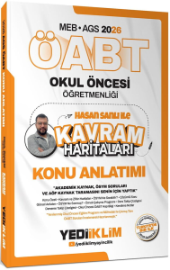 Yediiklim Yayınları 2026 MEB AGS ÖABT Okul Öncesi Öğretmenliği Hasan SANLI İle Kavram Haritaları Konu Anlatımı