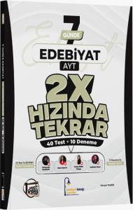 Edebiyat Sokağı AYT Edebiyat Ders Platosu 7 Günde 2X Hızında Tekrar Deneme