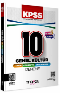 Marka Yayınları KPSS Genel Kültür Tarih Coğrafya Vatandaşlık 10 Deneme Sınavı