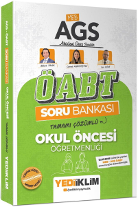 Yediiklim Yayınları 2026 MEB AGS ÖABT Okul Öncesi Öğretmenliği Tamamı Çözümlü Soru Bankası