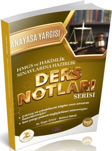 Savaş Yayınları 2026 HUKAL HMGS-HAKİMLİK Anayasa Yargısı Ders Notları