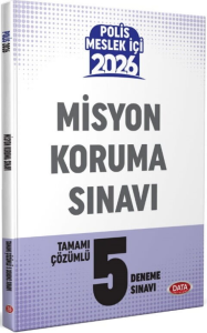 Data Yayınları 2026 Emniyet Genel Müdürlüğü Polis Misyon Koruma Sınavı Tamamı Çözümlü 5 Deneme Sınavı