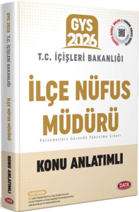 Data Yayınları 2026 T.C. İçişleri Bakanlığı İlçe Nüfus Müdürü GYS Konu Anlatımlı