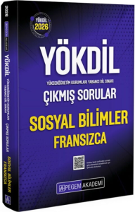 Pegem Yayınları 2026 YÖKDİL Sosyal Bilimler Fransızca Çıkmış Sorular