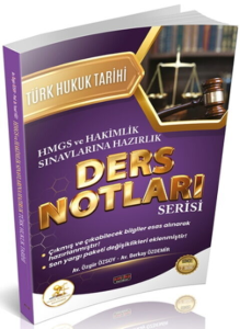 Savaş Yayınları 2026 HUKAL HMGS-HAKİMLİK Türk Hukuk Tarihi Ders Notları