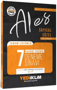 Yediiklim Yayınları 2026 Master Serisi ALES Sayısal-Sözel Yetenek Tamamı Çözümlü Fasikül 7 Deneme