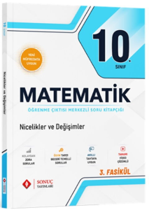 Sonuç Yayınları 10. Sınıf Matematik Nicelikler ve Değişimler