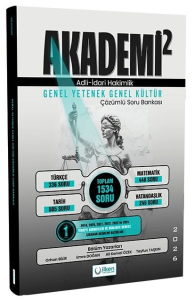 İlken Yayınları 2026 Adli İdari Hakimlik Genel Yetenek Genel Kültür Akademi Soru Bankası Çözümlü