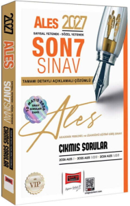 Yargı Yayınları 2027 ALES Sayısal-Sözel Yetenek Son 7 Sınav Tamamı Çözümlü Çıkmış Sorular