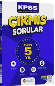 Akademi Denizi KPSS Genel Kültür Genel Yetenek Önlisans Son 5 Yıl Çıkmış Sorular Fasikülü