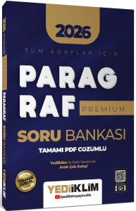 Yediiklim Yayınları 2026 Tüm Adaylar İçin Paragraf Premium Tamamı PDF Çözümlü Soru Bankası
