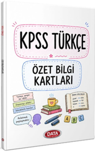 Data Yayınları 2026 KPSS Türkçe Özet Bilgi Kartları