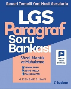 Tudem Yayınları 8. Sınıf LGS Paragraf Soru Bankası