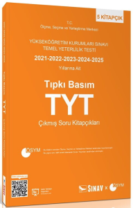 Sınav Yayınları TYT Tıpkı Basım Son 5 Yıl Çıkmış Soru Kitapçıkları