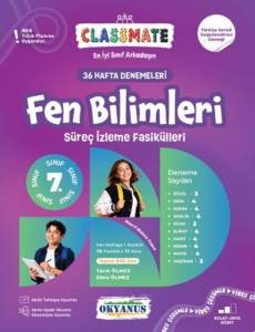 Okyanus Yayınları 7. Sınıf Fen Bilimleri Classmate 36 Hafta Denemeleri Süreç İzleme Fasikülleri
