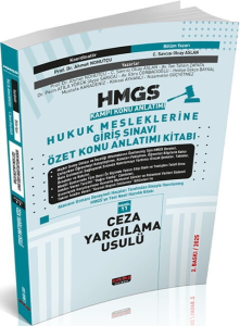 Savaş Yayınları 2025 HMGS Özet Konu Anlatımı Ceza Yargılama Usulü