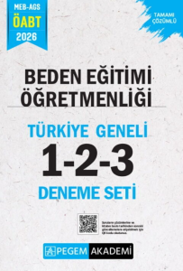 Pegem Yayınları 2026 MEB AGS ÖABT Beden Eğitimi Öğretmenliği Tamamı Çözümlü Türkiye Geneli 1-2-3 Deneme Seti