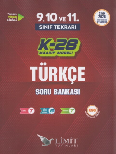 Limit Yayınları TYT 9. ve 10. Sınıf Tekrarı Türkçe K-28 Maarif Model Soru Bankası
