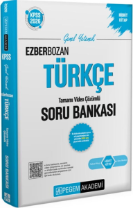 Pegem Yayınları 2026 KPSS Ezberbozan Türkçe Tamamı Video Çözümlü Soru Bankası