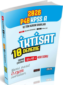 Savaş Yayınları 2026 P48 KPSS A Grubu İktisat 10 Deneme Tamamı Çözümlü