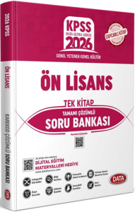 Data Yayınları 2026 KPSS Önlisans Tek Kitap Karekod Çözümlü Soru Bankası