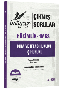 İmtiyaz Yayınları 2026 Hakimlik HMGS İcra ve İflas, İş Hukuku Çıkmış Sorular Çözümlü