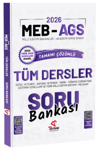 Tekrar Akademi 2026 MEB-AGS Tüm Dersler Soru Bankası Çözümlü