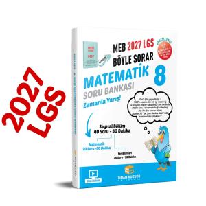 Sinan Kuzucu Yayınları 2027 8. Sınıf Matematik Soru Bankası