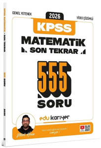 Edu Kariyer Mert Hoca 2026 KPSS Genel Yetenek Matematik Son Tekrar 555 Soru