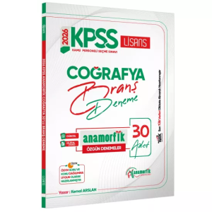 İnformal Yayınları 2026 KPSS Lisans Anamorfik Serisi Coğrafya 30lu Branş Denemesi Dijital Çözümlü