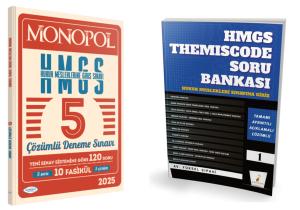 Monopol Yayınları HMGS Tamamı Çözümlü 5 Deneme ve Pelikan HMGS Themiscode Soru Bankası 2 li Set