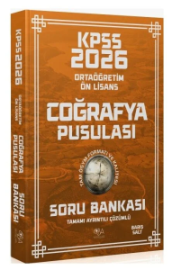 CBA Yayınları 2026 KPSS Lise Ortaöğretim Ön Lisans Coğrafya Pusulası Soru Bankası Çözümlü