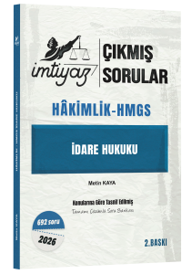 İmtiyaz Yayınları 2026 Hakimlik HMGS İdare Hukuku Çıkmış Sorular Çözümlü