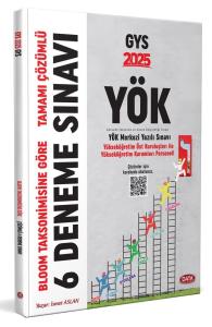 Data Yayınları 2025 GYS YÖK Yükseköğretim Kurumları Personeli 6 Deneme Bloom Taksonimisine Göre Çözümlü