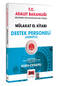 Yargı Yayınları T.C. Adalet Bakanlığı Destek Personeli Hizmetli Mülakat El Kitabı Soru-Cevaplı