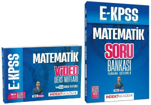 İndeks Akademi 2026 EKPSS Matematik Video Ders Notları ve Soru Bankası 2'li Set