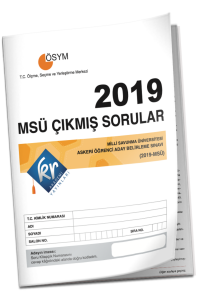 KR Akademi 2019 MSÜ Çıkmış Sorular Tıpkı Basım Kitapçığı