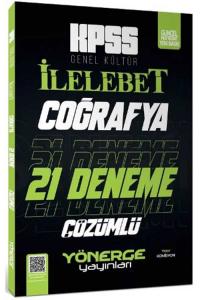 Yönerge Yayınları KPSS Coğrafya İlelebet 21 Deneme Dijital Çözümlü