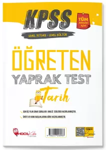 Hoca Kafası Yayınları KPSS Tarih Öğreten Yaprak Test