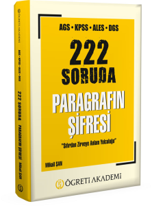 Öğreti Akademi AGS KPSS ALES DGS 222 Soruda Paragrafın Şifresi